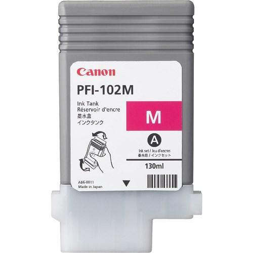 PFI-102M MAGENTA INK 130ML FOR IPF500 IPF600 IPF700 DOES NOT SUIT NEW 50/55 SERIES - Connected Technologies