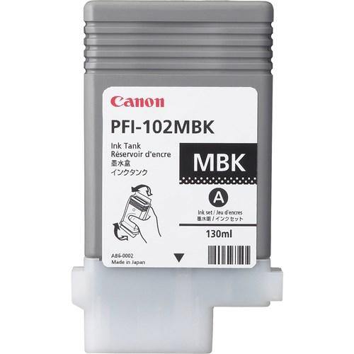 PFI-102MBK MATTE BLACK INK TANK 130ML FOR IPF500 510 600610IPF650655700750755 - Connected Technologies