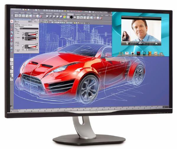 Philips Monitor 32&quot; 16:9 LED,328P6VJEB, 3840x2160 (4K), Input: DVI-DL/VGA/HDMI,DP, Speakers, USB HUB, VESA,HAS, 4 Year Wty - Connected Technologies