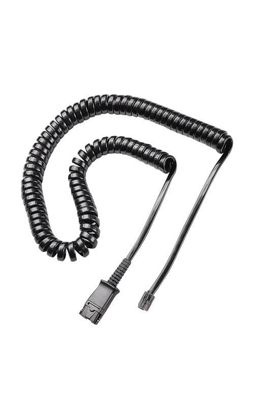 PLANTRONICS CABLE, COIL, QD TO MALE MODULAR PLUG, POLARIS U10P - PROMO ENDS 26 JUN 21 - Connected Technologies