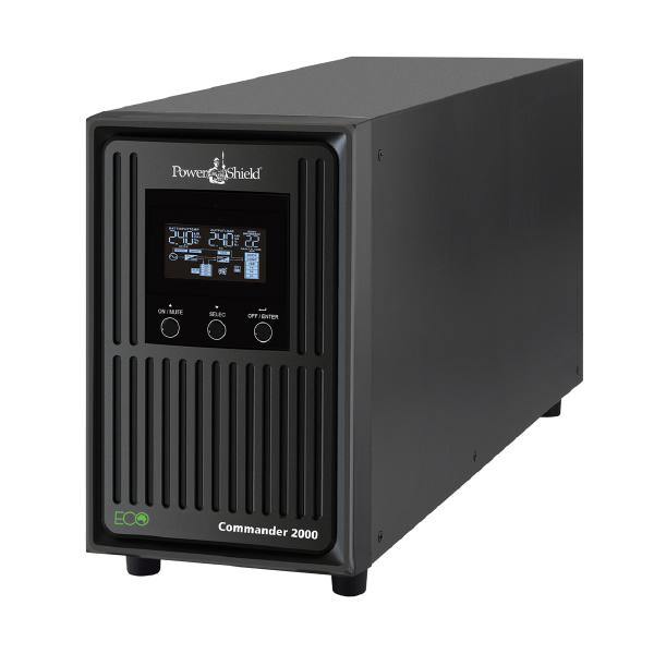 PowerShield Commander 2000VA / 1800W Line Interactive Pure Sine Wave Tower UPS with AVR. Telephone / Modem / LAN Surge Protection, Australian Outlets - Connected Technologies