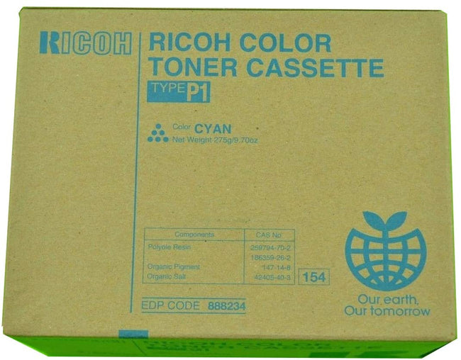 RICOH AFICIO 2232C/2238C TYPE P2 CYAN TONER - 10K