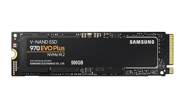 Samsung 970 Evo Plus 500GB, 64L 3-bit MLC V-NAND, M.2 (2280), NVMe, R/W(Max) 3,500MB/s/3,200MB/s, 480K/550K IOPS, 300TBW, 5 Years Warranty - Connected Technologies