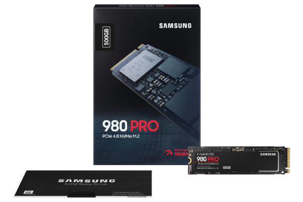 Samsung 980 PRO 500GB, 3-bit MLC V-NAND, M.2 (2280), NVMe 1.3c, R/W(Max) 6,900MB/s/5,000MB/s, 1,000K/1,000K IOPS, 300TBW, 5 Years Warranty - Connected Technologies