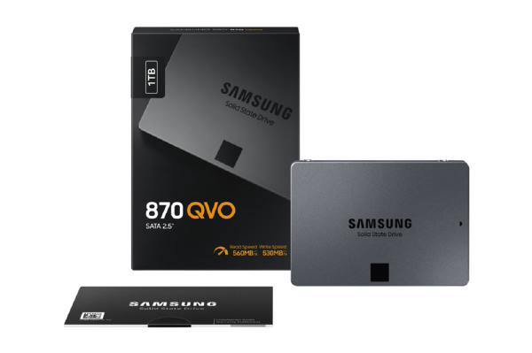 Samsung SSD 870 QVO 1TB, MZ-77Q1T0BW, 2.5&quot; 7mm SATA (560MB/s Read, 530MB/s Write), 3 Year Warranty - Connected Technologies