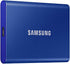 SAMSUNG T7 500GB PORTABLE USB-C SSD, UP TO 1050MBs R/W, BLUE, USB-C, 3YR WTY