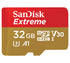 SanDisk Extreme 32GB microSD SDHC V30 U3 C10 A1 UHS-1 