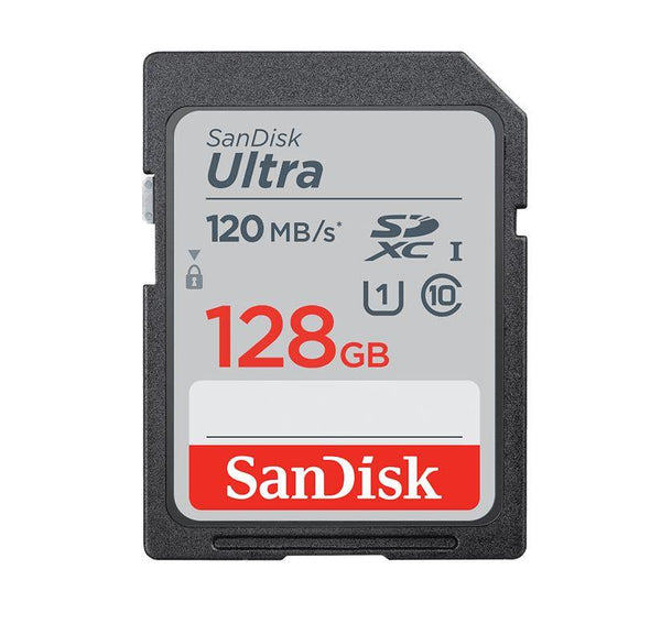 SanDisk 128GB Ultra SDHC SDXC UHS-I Memory Card 120MB/s Full HD Class 10 Speed Shock Proof Temperature Proof Water Proof X-ray Proof Digital Camera - Connected Technologies