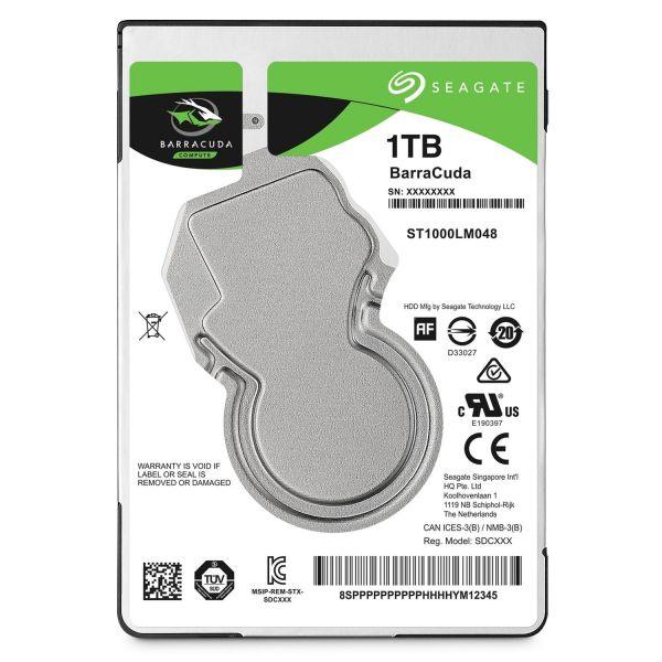 Seagate 1TB Barracuda 2.5&amp;quot; 7mm 5400 RPM 128MB Cache SATA 6.0Gb/s Laptop Internal Hard Drive ST1000LM048 - Connected Technologies