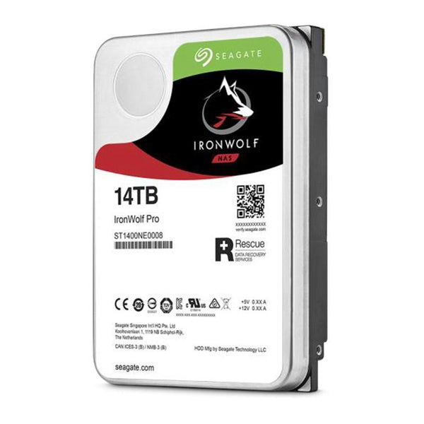 Seagate IronWolf Pro NAS 14TB ST14000NE0008 3.5&quot; Internal  SATA 6Gb/s 7200rpm 256MB Cache, 5 Year Wty - Connected Technologies