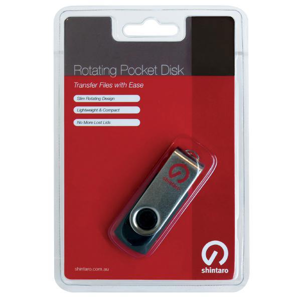 Shintaro 8GB Rotating Pocket Disk USB2.0 - Connected Technologies