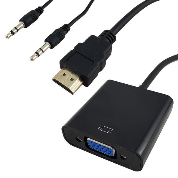 Shintaro HDMI to VGA Adaptor with 3.5mm Audio - Connected Technologies