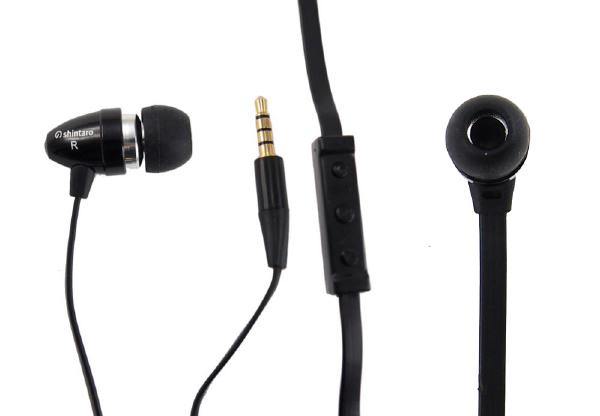 Shintaro Stereo Earphone &amp; Microphone Flat Cable (tangle free technology) - Connected Technologies