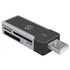 Shintaro USB2.0 External Mini Multi Card Reader (Micro SD card, SD / MMC, MS / MS Duo) - Connected Technologies