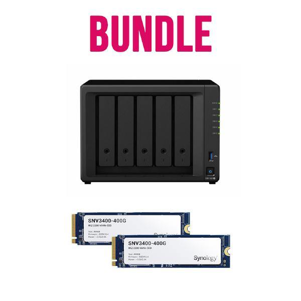 Synology Bundle 2- DS1520+ x 1 NAS +  2 x Snology NVMe SNV3400-400G - Connected Technologies