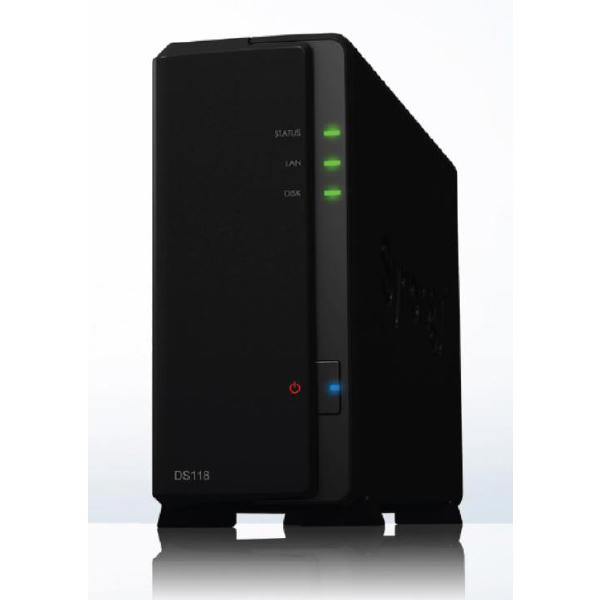 Synology DiskStation DS118 1-Bay 3.5&quot; Diskless 1xGbE NAS (Tower) (HMB), Realtek RTD1296 quad-core. 1.4GHz, 1GB RAM, 2xUSB3 - 2 year Warranty - Connected Technologies