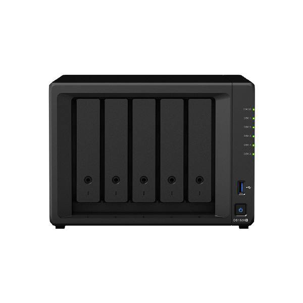 Synology DiskStation DS1520+  5-Bay 3.5&quot; Diskless 4xGbE NAS (Tower),Intel Celeron J4125 4-core 2.0GHz,8GB RAM,2xUSB3,2x eSATA,3Yrs Wty. - Connected Technologies