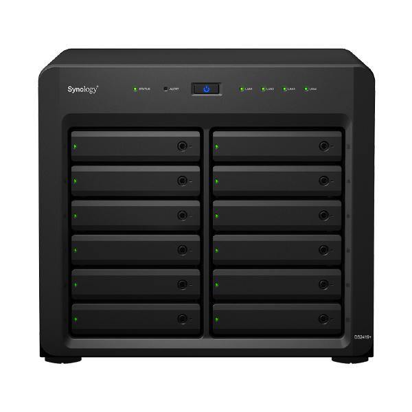 Synology DiskStation DS2419+ 12-Bay 3.5" Diskless, Quad-core 2.1GHz , 4xGbE NAS (Scalable)  ( Expansion Unit - DX1215)