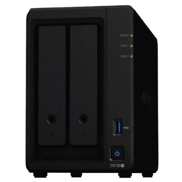 Synology DiskStation DS720+ 2-Bay 3.5&quot; Diskless 2xGbE NAS (Scalable) ,Intel Celeron 2.0GHz 4-core, 2GB RAM, 2xUSB3, eSATA - Connected Technologies