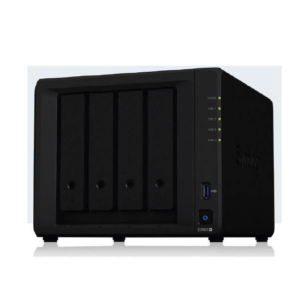 Synology DiskStation DS920+ 4-Bay 3.5&quot; Diskless, Intel Celeron J4125 4-core, 2xGbE NAS (SMB) - 4GB RAM, 2 x USB3, 1 x eSATA 3 yr wty - Connected Technologies