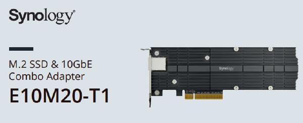 Synology E10M20-T1 - M.2 SSD &amp; 10GbE Combo Adapter - 5 year Warranty - Select Models only - Connected Technologies