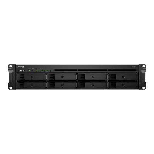 Synology RackStation RS1219+ 8-Bay 3.5" Diskless 4xGbE NAS (2U Rack), Intel Atom Quad Core 2.4GHz, 2GB RAM, 2xUSB3,