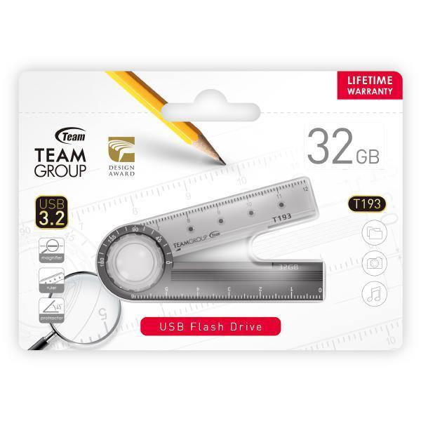 Team 193 USB3.2 Multifunction Flash Drive 32GB, Magnifier, Ruler, Protractor - Connected Technologies