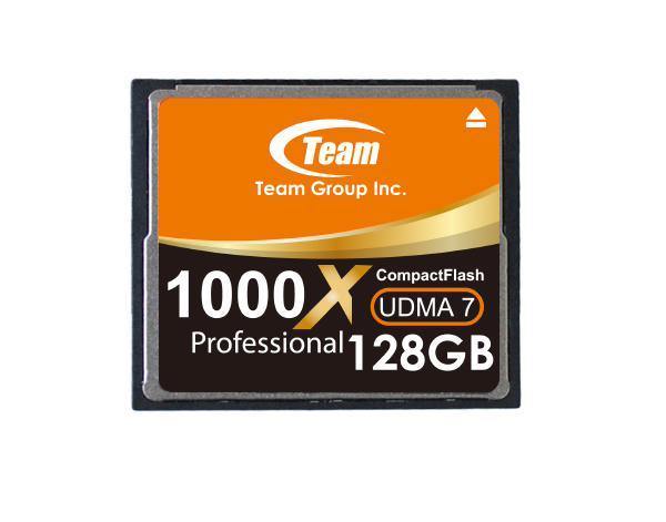 Team Group Memory Card Compact Flash CF 128GB, 1000X, 120MB/s Write*, Lifetime Warranty - Connected Technologies