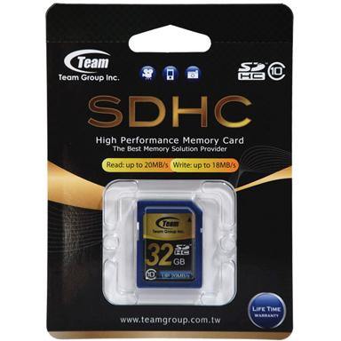 Team Group Memory Card SDHC 32GB, Class 10, 16MB/s Write*, Lifetime Warranty - Connected Technologies