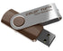 Team Group USB Drive 8GB, Colour Turn, USB2.0, Brown &amp; Silver, Rotating, Capless, 15MB/s Read*, 11g, Lifetime Warranty - Connected Technologies
