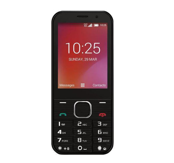 Telstra Lite 2 4GX Black - TELSTRA BLUE TICK - 2.8' Display, 2MP Camera, Front Camera, 1800mAh Battery, 4GX VoLTE Phone with Mobile Wi-Fi hotspot func - Connected Technologies