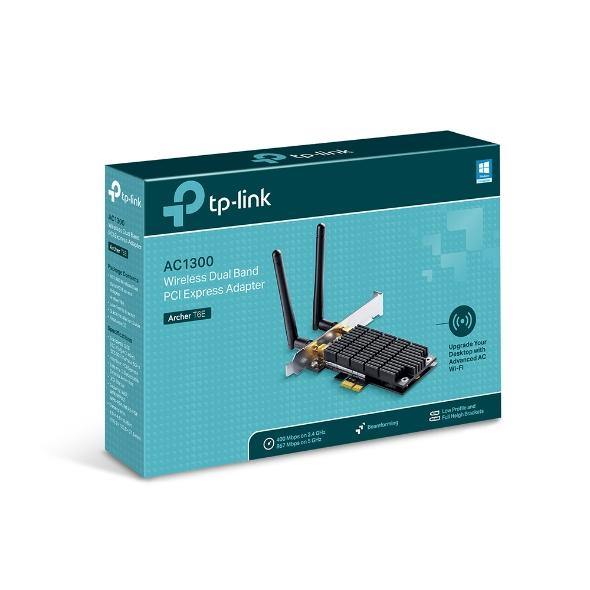 TP-Link Archer T6E AC1300 Wireless Dual Band PCIe Adapter, 867Mbps @ 5GHz, 400Mbps @ 2.4GHz - Connected Technologies