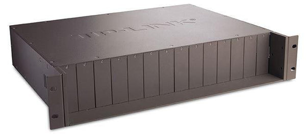 TP-Link MC1400 19' 2U Rackmount Chassis for 14-Slot Media Converters, Redundant Power Supply, Hot-Swappable, Mounted,Two Cooling Fans - Connected Technologies