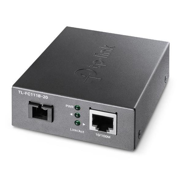 TP-Link TL-FC111B-20 10/100 Mbps WDM Media Converter - IEEE 802.3u 1550nm 20KM (Compatible with TL-FC111A-20) - Connected Technologies