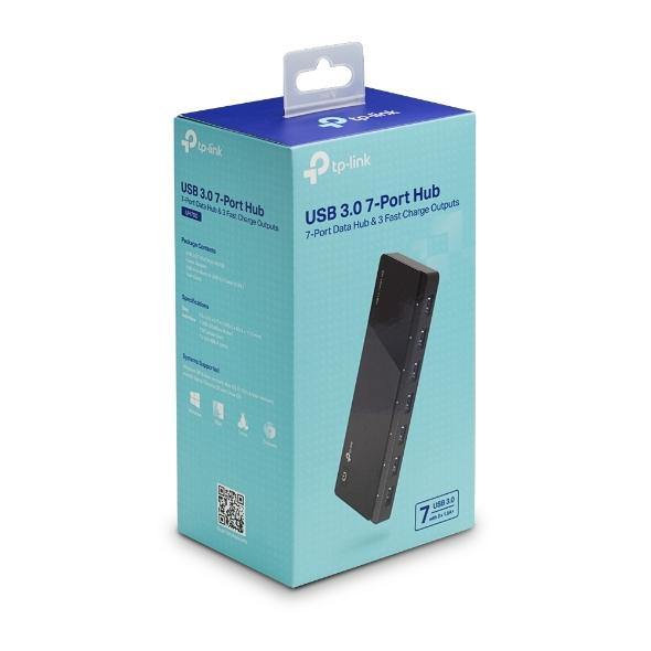 TP-Link UH700 7 Ports USB3 Hub Desktop 2.5A power adapter - Connected Technologies