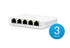 Ubiquiti USW Flex Mini - 5 Port Managed, UniFi, Layer 2 Gigabit Switch - 1x PoE Input - 3 Pack - No PSU - Connected Technologies