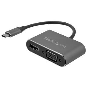 USB C to VGA and HDMI Adapter - Aluminum