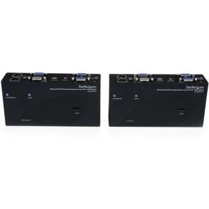 USB Dual VGA over Cat5 KVM Extender