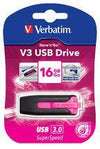 Verbatim 16GB V3 USB3.0 Pink Store'n'Go V3; Rectractable USB Storage Drive Memory Stick