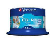 Verbatim CD-R 700MB 50Pk White InkJet 52x - Connected Technologies