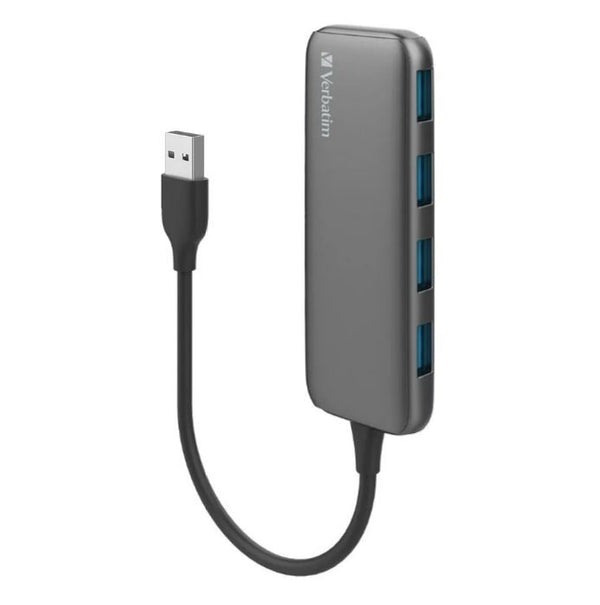 Verbatim USB A 3.0 Hub with 4x USB A 3.0 - Space Grey - USB 