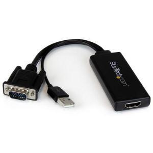 VGA to HDMI Adapter with USB Audio Power