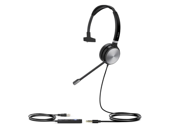 Wideband Noise Cancelling Headset, USB, Mono