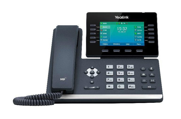 Yealink T54W,  16 Line IP HD Phone, 4.3' 480 x 272 colour screen, HD voice, Dual Gig Ports, Built in Bluetooth and WiFi, USB 2.0 Port - Connected Technologies